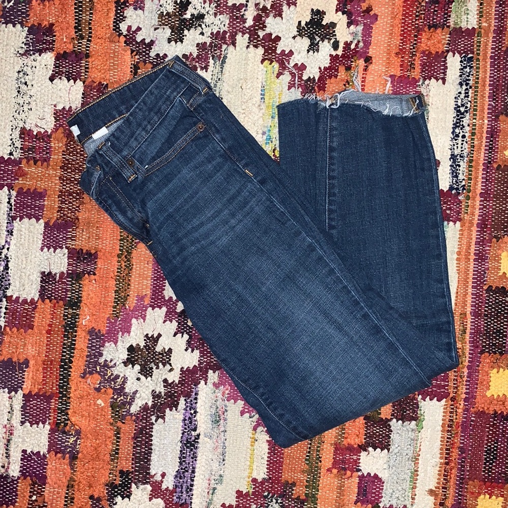 j Crew raw hem skinny jeans